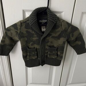 OshKosh B'gosh Camo Knit Cardigan
